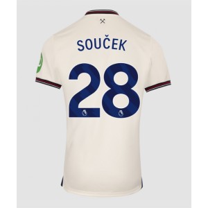 Fotbalové Dres West Ham United Tomas Soucek #28 Venkovní Oblečení 2025-26 Krátký Rukáv